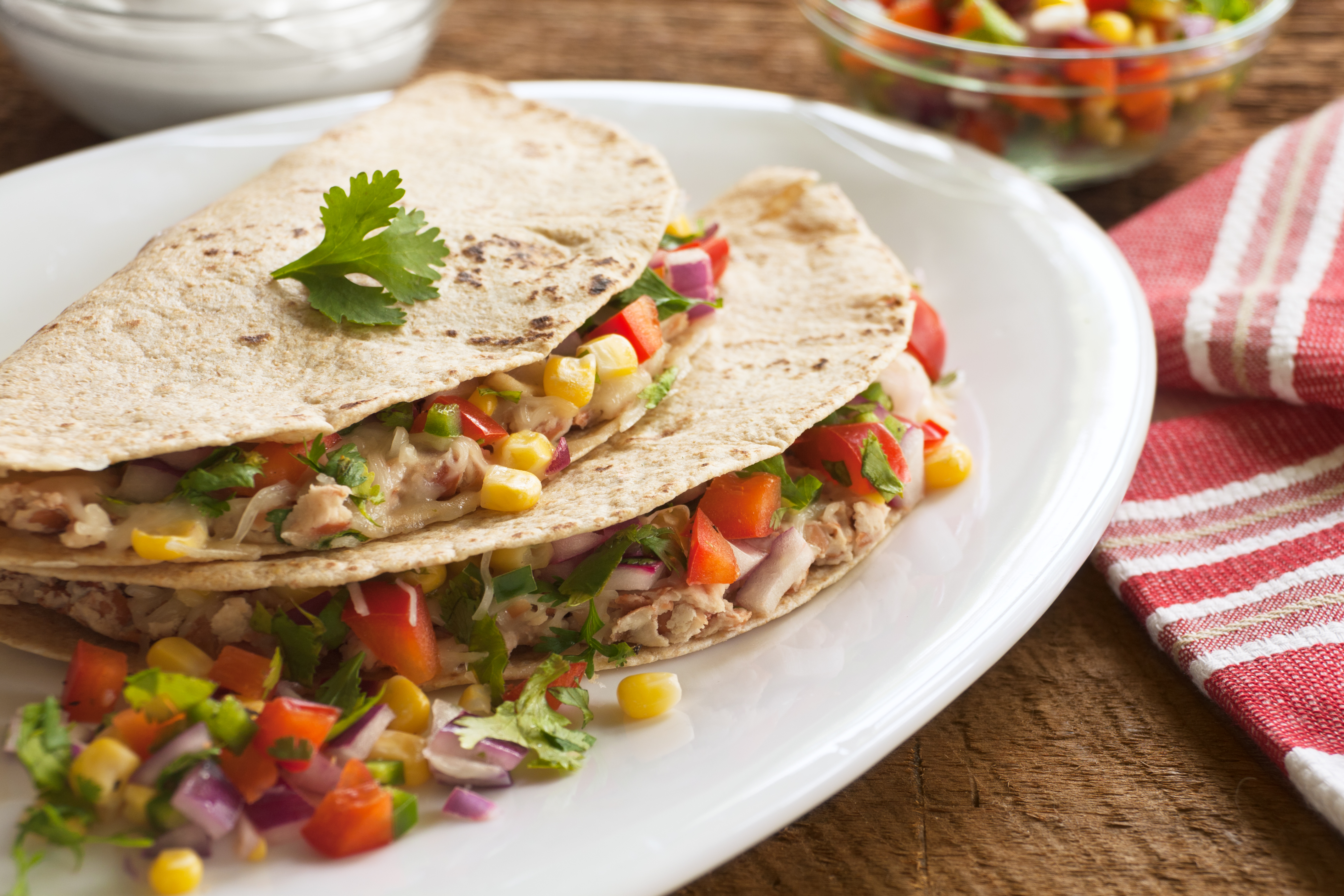 Bean and Cheese Quesadillas