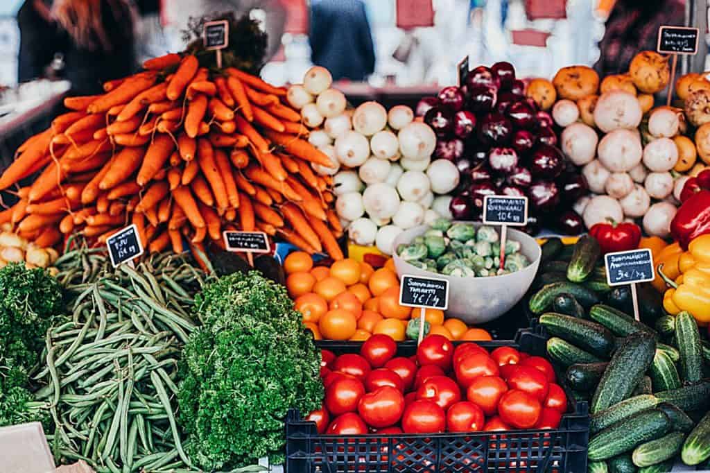 Vegetables at market