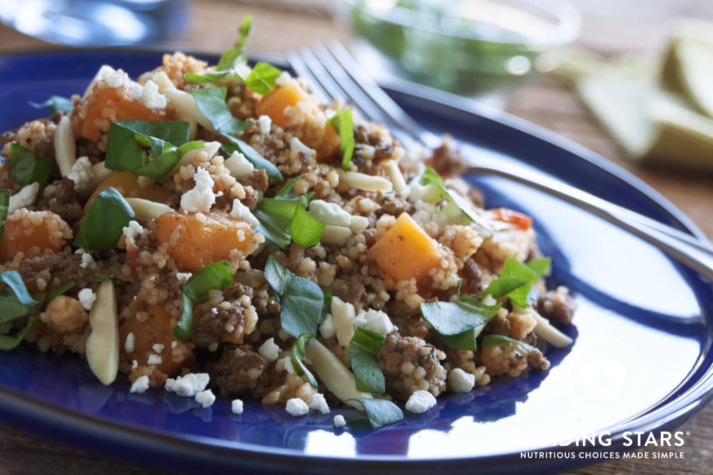 Beef, Squash & Couscous Skillet