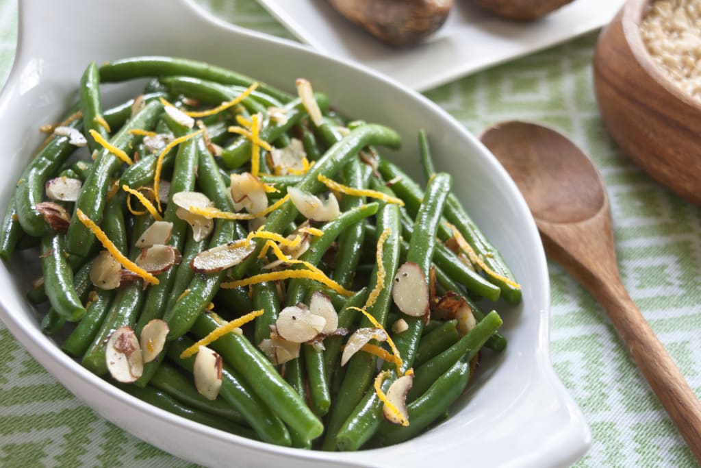 Orange-scented Green Beans With Toasted Almonds