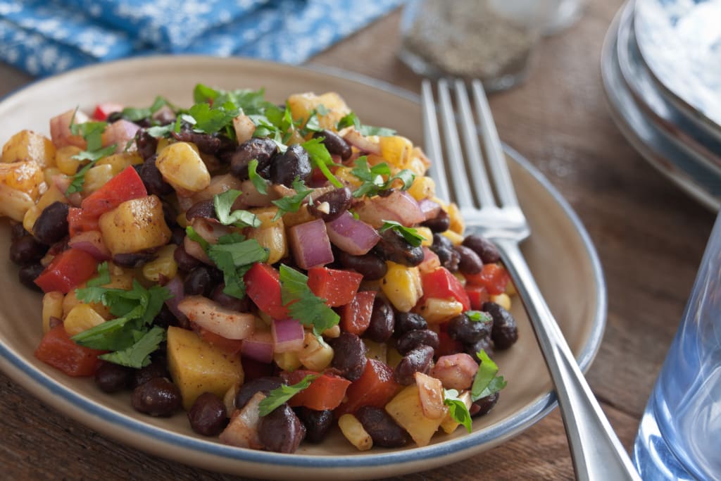 Roasted Corn, Black Bean & Mango Salad