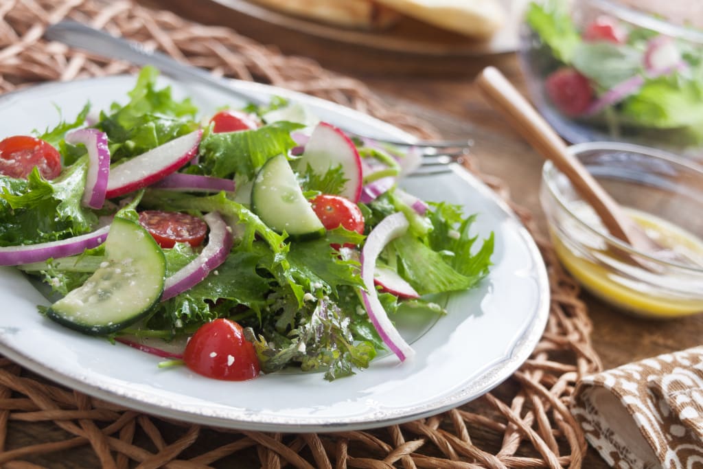 Tuscan Salad With Feta Vinaigrette