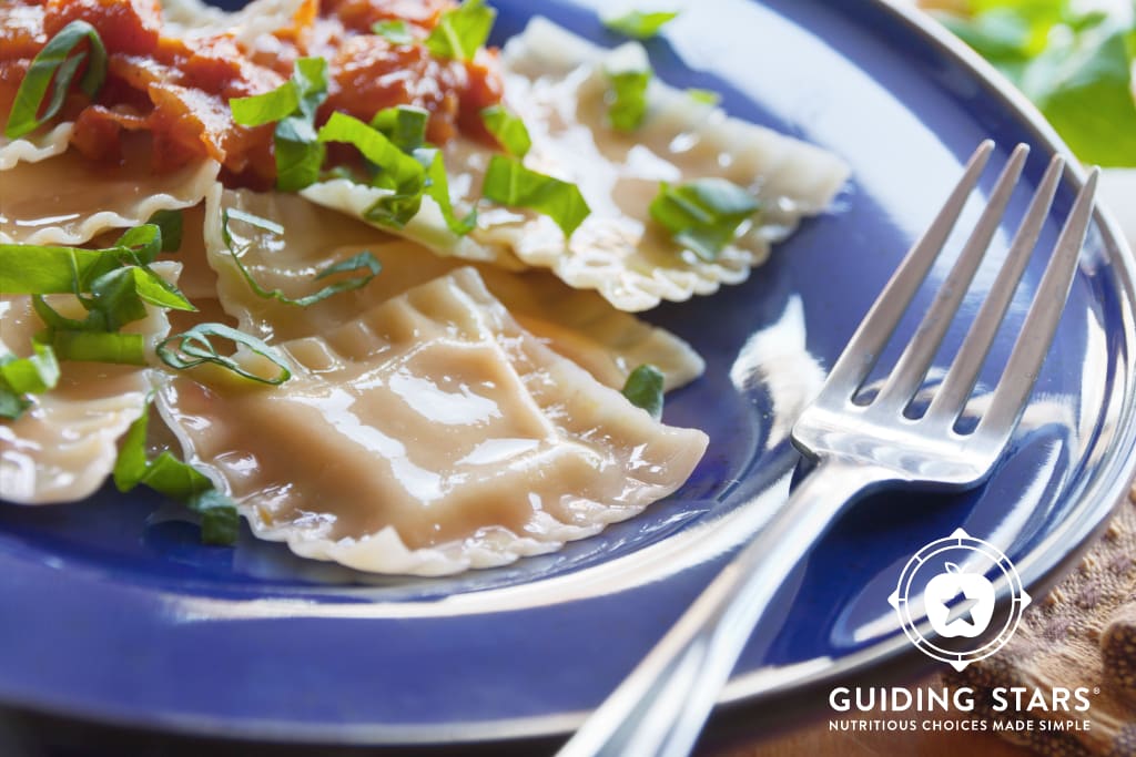 Half-scratch Pumpkin Ravioli
