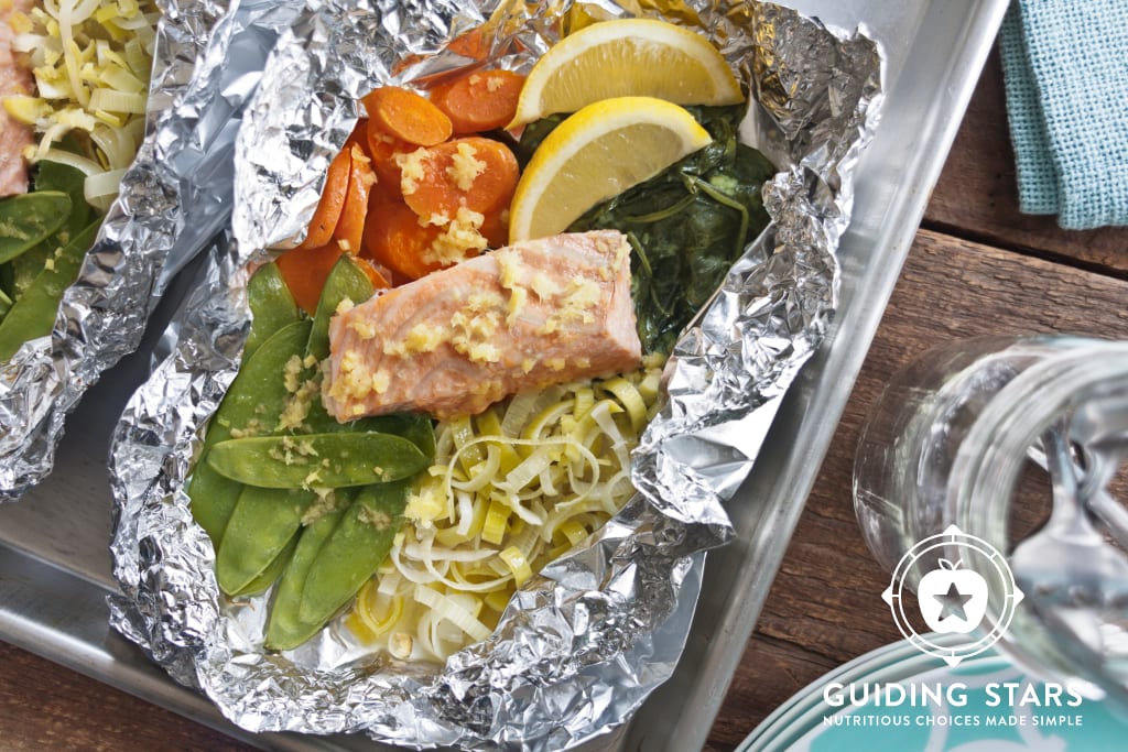 [NEW] Oven-baked Salmon With Snow Peas