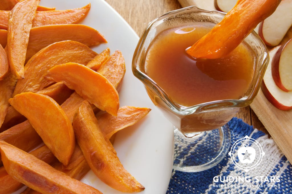Sweet Potato Wedges With Apple Cider Reduction
