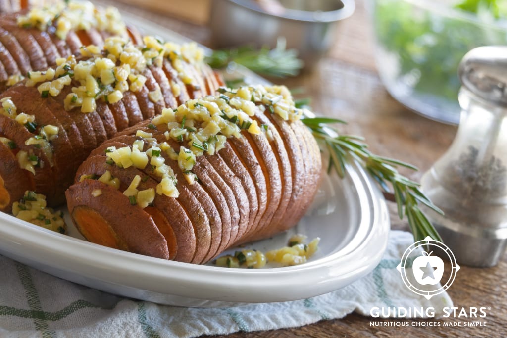 Grilled Hasselback Sweet Potatoes
