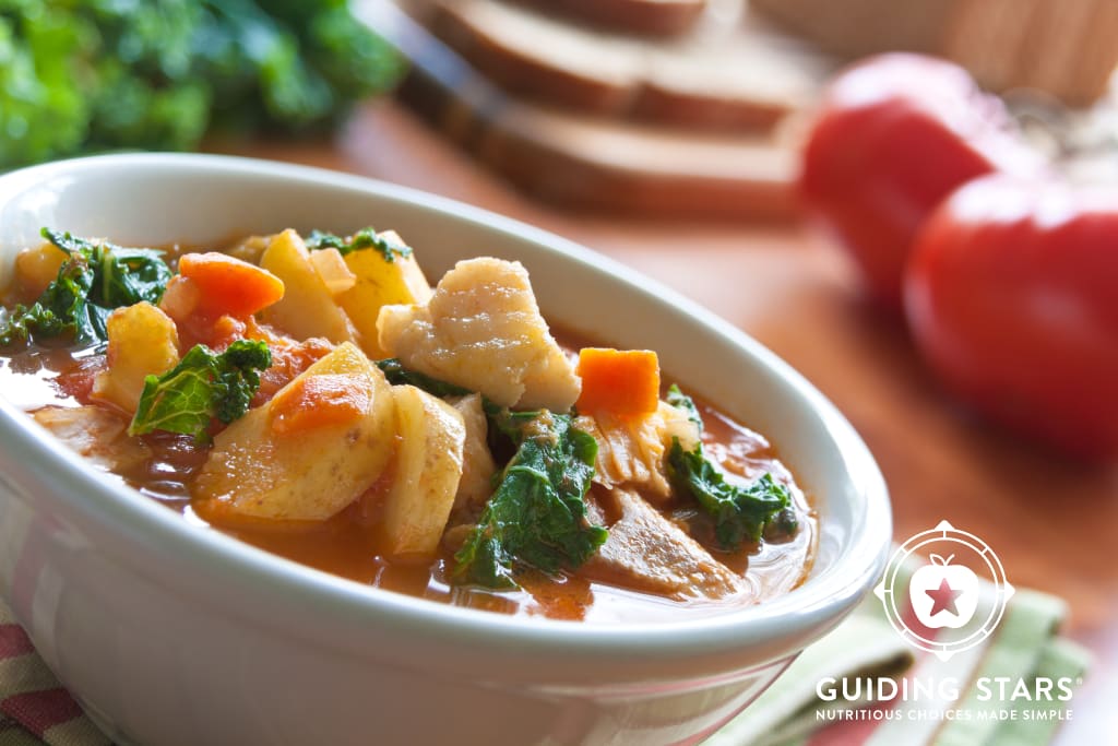 Mediterranean Fish Chowder With Potatoes & Kale