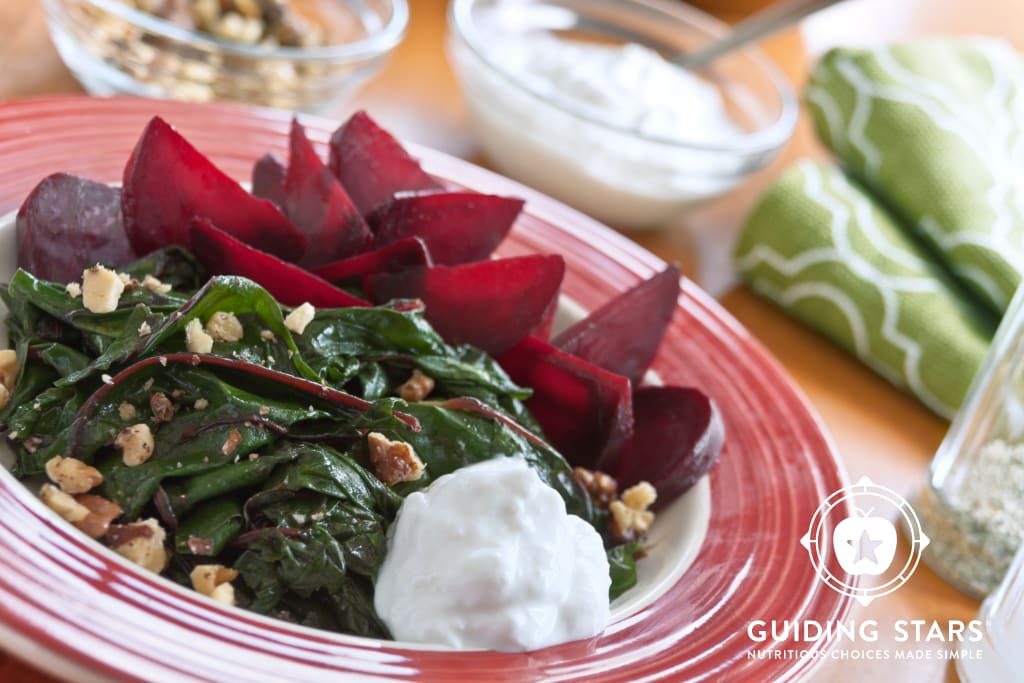Roasted Beets & Greens With Lemon