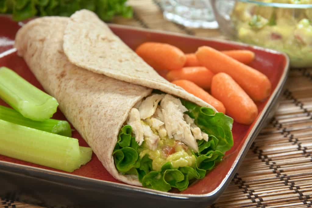 Guacamole Chicken Wraps